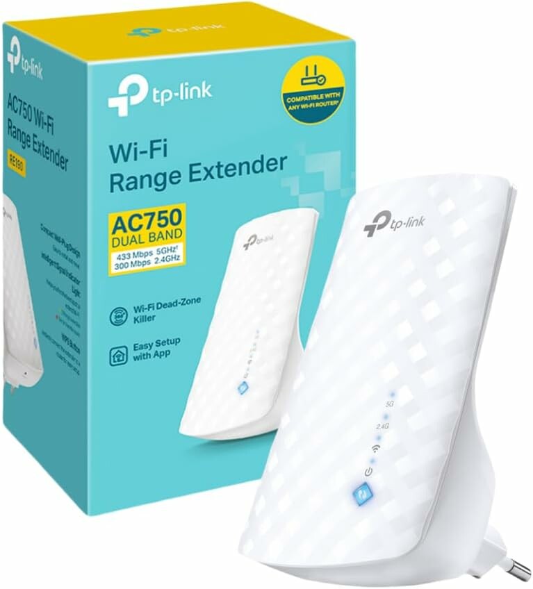 TP-Link RE190 - wzmacniacz sygnału WiFi AC750, dwupasmowy