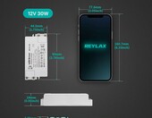 REYLAX - zasilacz LED 12V 30W, transformator do taśm i listw oświetleniowych – zdjęcie 3