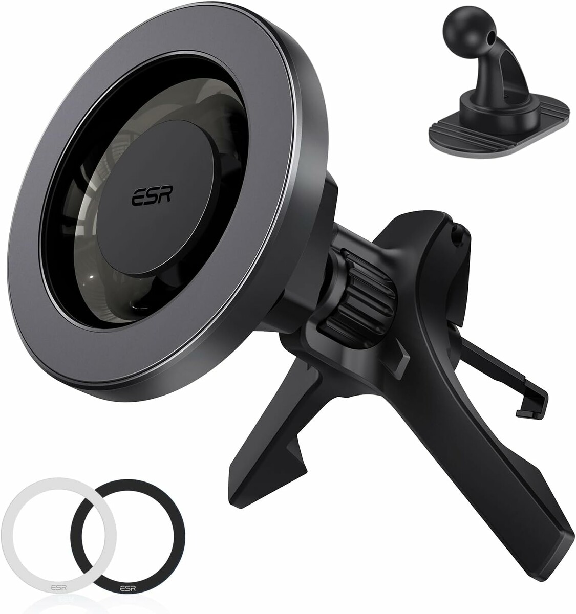 ESR HaloLock - magnetyczny uchwyt samochodowy na kratkę wentylacyjną, czarny