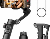 AOCHUAN Smart XE - składany gimbal do smartfona, 3-osiowy, czarny – zdjęcie 1