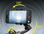 AOCHUAN Smart XE - składany gimbal do smartfona, 3-osiowy, czarny – zdjęcie 4