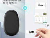 SUPVAN E10 - drukarka etykiet Bluetooth, przenośna, czarna, z 3 rolkami – zdjęcie 3
