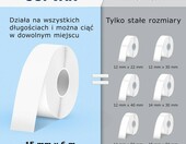 SUPVAN E10 - drukarka etykiet Bluetooth, przenośna, czarna, z 3 rolkami – zdjęcie 4