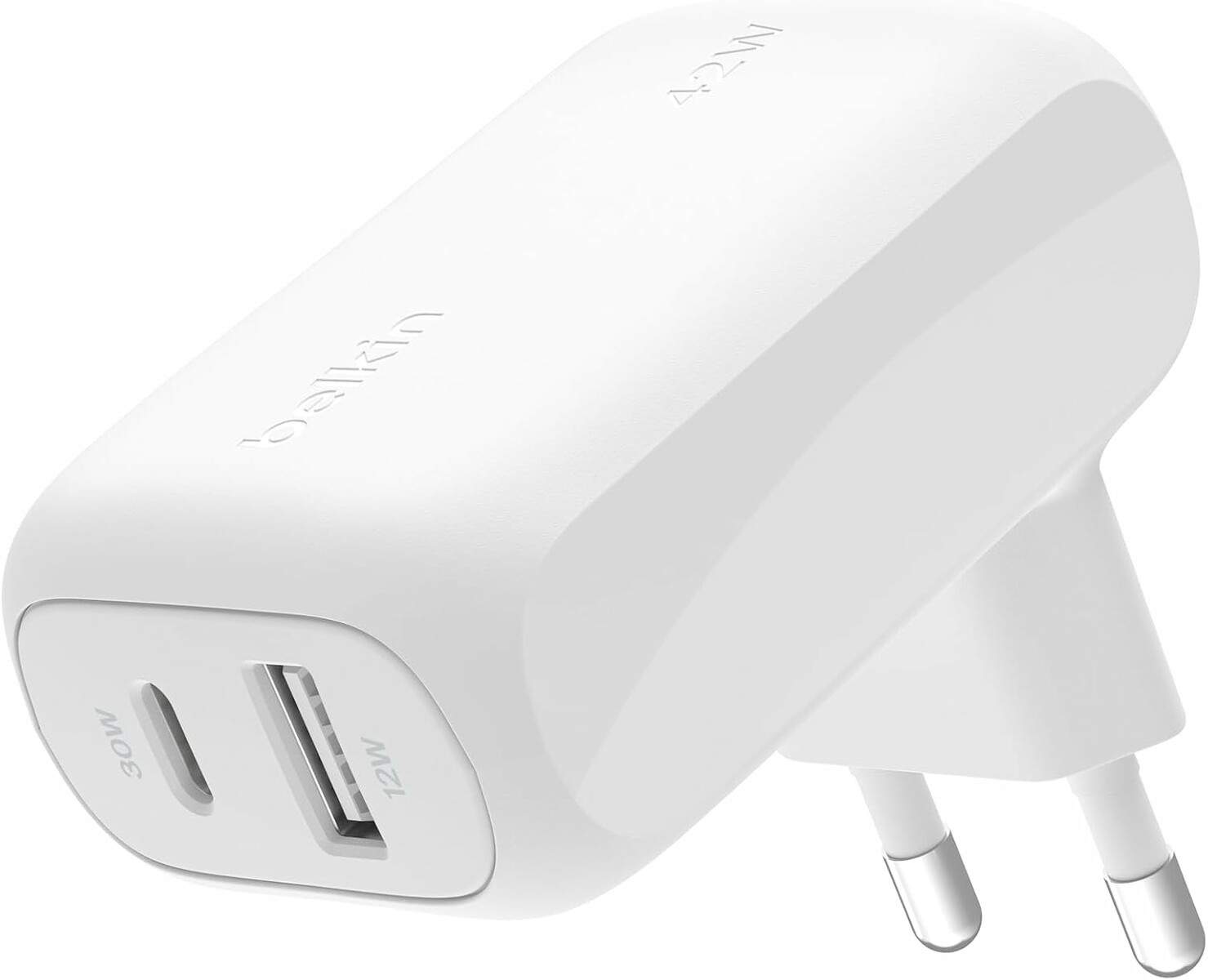 Belkin BoostCharge 42 W - ładowarka sieciowa 2-portowa USB-C i USB-A