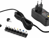 Poppstar zasilacz sieciowy regulowany 3-12V z 8 wtyczkami adapterowymi – zdjęcie 1