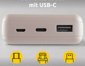 Intenso Powerbank XS10000 10000 mAh USB-A i USB-C, różowy – zdjęcie 3
