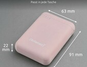 Intenso Powerbank XS10000 10000 mAh USB-A i USB-C, różowy – zdjęcie 5