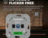 Ledvion LV10010 uniwersalny ściemniacz LED 3-250W podtynkowy – zdjęcie 5