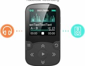 AGPTEK Clip Jam odtwarzacz MP3 32GB z ekranem TFT 1,5 cala i Bluetooth – zdjęcie 3