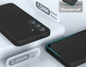 SURPHY silikonowe etui do Samsung Galaxy S24 z podszewką z mikrofibry – zdjęcie 3