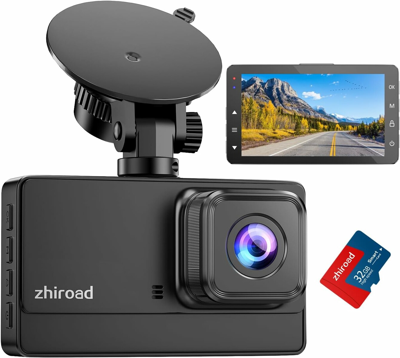 Zhiroad Q22 wideorejestrator samochodowy Full HD 1080P z kartą SD 32GB