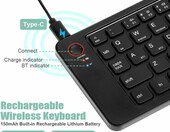 Aolso składana klawiatura Bluetooth przenośna, ładowalna – zdjęcie 3