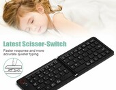 Aolso składana klawiatura Bluetooth przenośna, ładowalna – zdjęcie 4