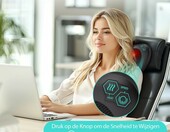 TAKRINK poduszka masująca Shiatsu z podgrzewaniem, 8 węzłów masujących – zdjęcie 3