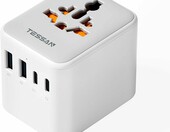 TESSAN TS-WTA10 uniwersalny adapter podróżny z 4 portami USB – zdjęcie 1