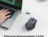 Acer OMR266 mysz bezprzewodowa ergonomiczna 1600 DPI, 6 przycisków – zdjęcie 2