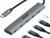 Acer ODK4L0 hub USB-C 5w1, 10Gb/s, PD 100W, aluminiowy – zdjęcie 1