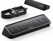 FIDECO H758 hub USB 3.0 7-portowy z kablem 1,2m, 4xUSB-A + 3xUSB-C – zdjęcie 1