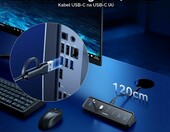 FIDECO H758 hub USB 3.0 7-portowy z kablem 1,2m, 4xUSB-A + 3xUSB-C – zdjęcie 3