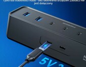FIDECO H758 hub USB 3.0 7-portowy z kablem 1,2m, 4xUSB-A + 3xUSB-C – zdjęcie 4