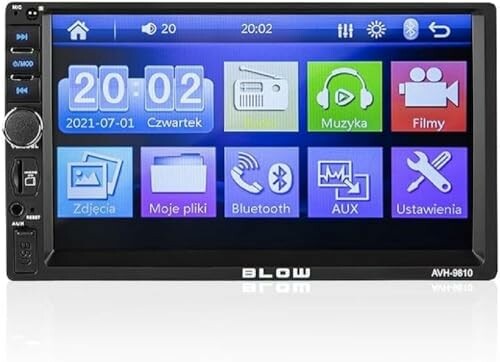 BLOW AVH-9810 radio samochodowe 2 DIN 7 cali z Bluetooth i Mirror Link
