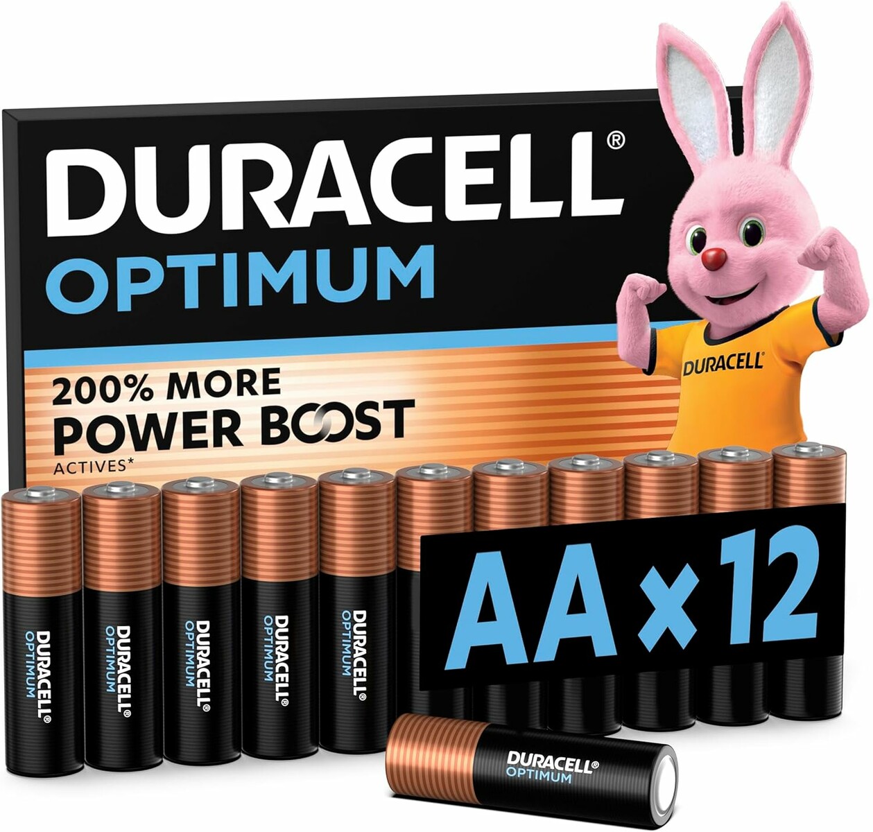 Duracell Optimum AA baterie alkaliczne 1,5V - 12 sztuk