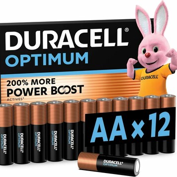 Baterie alkaliczne 1,5V Duracell Optimum AA, stan: nowy