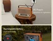 PRUNUS J-120 radio retro AM/FM/SW z Bluetooth do domu i kuchni – zdjęcie 2