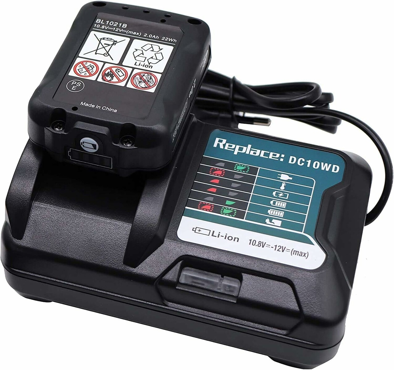 Ładowarka i akumulator 12V do elektronarzędzi Makita CXT - zamiennik