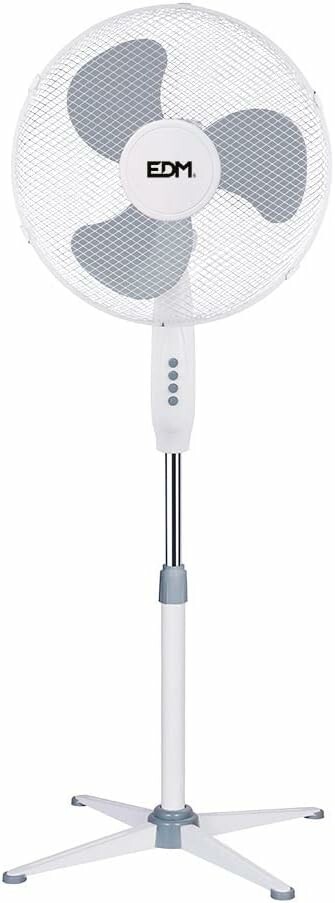 Lumeco wentylator stojący 45 cm, 45 W, oscylujący, biały