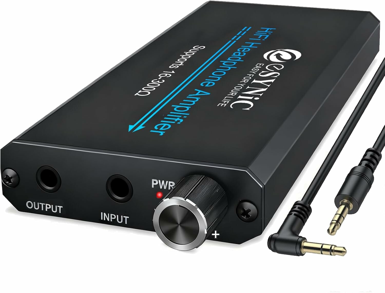 eSynic ESY111 - przenośny wzmacniacz słuchawkowy HiFi, 16-300 Ohm