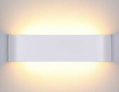 Lightess kinkiet LED 16W ścienny, ciepła biel, aluminiowy, 30 cm – zdjęcie 1