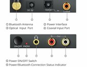PROZOR konwerter DAC cyfrowo-analogowy z Bluetooth 5.0, optyczny/koncentryczny na RCA – zdjęcie 2