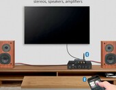 PROZOR konwerter DAC cyfrowo-analogowy z Bluetooth 5.0, optyczny/koncentryczny na RCA – zdjęcie 4
