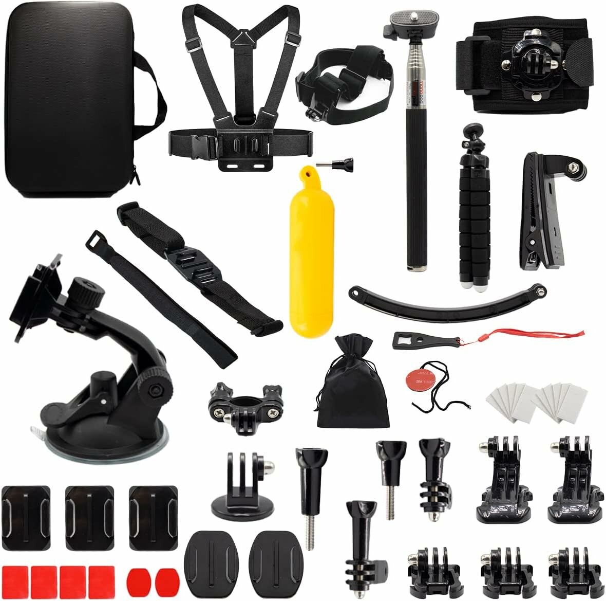 MMOBIEL zestaw akcesoriów 50w1 do kamer sportowych GoPro, DJI, Insta360