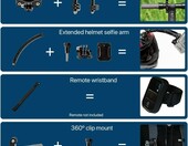 MMOBIEL zestaw akcesoriów 50w1 do kamer sportowych GoPro, DJI, Insta360 – zdjęcie 2