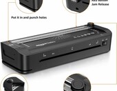Amazon Basics laminator termiczny A4 3w1 - cięcie, dziurkowanie, zaokrąglanie – zdjęcie 3