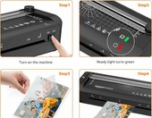 Amazon Basics laminator termiczny A4 3w1 - cięcie, dziurkowanie, zaokrąglanie – zdjęcie 4