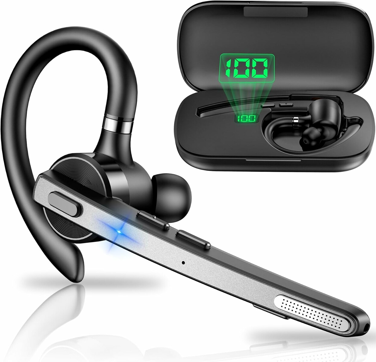 New Bee M53 - bezprzewodowy zestaw słuchawkowy Bluetooth, 72h, etui ładujące