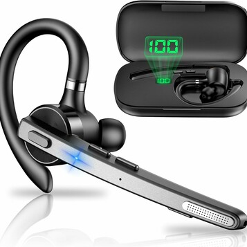 New Bee M53 - bezprzewodowy zestaw słuchawkowy Bluetooth, 72h, etui ładujące