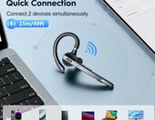 New Bee M53 - bezprzewodowy zestaw słuchawkowy Bluetooth, 72h, etui ładujące – zdjęcie 5