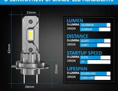D-Lumina żarówki samochodowe LED H7 Canbus, 6500K, komplet 2 szt. – zdjęcie 5
