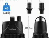 EXLECO pompa zatapialna do fontanny ogrodowej, 1200 l/h, 20 W – zdjęcie 2