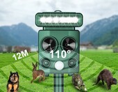 AOOWU odstraszacz zwierząt ultradźwiękowy solarny z czujnikiem ruchu – zdjęcie 4