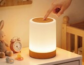 Bonsery M2 - lampka nocna LED dotykowa, RGB, wygląd drewna, bezprzewodowa – zdjęcie 1