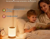 Bonsery M2 - lampka nocna LED dotykowa, RGB, wygląd drewna, bezprzewodowa – zdjęcie 4