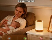 Bonsery M2 - lampka nocna LED dotykowa, RGB, wygląd drewna, bezprzewodowa – zdjęcie 5