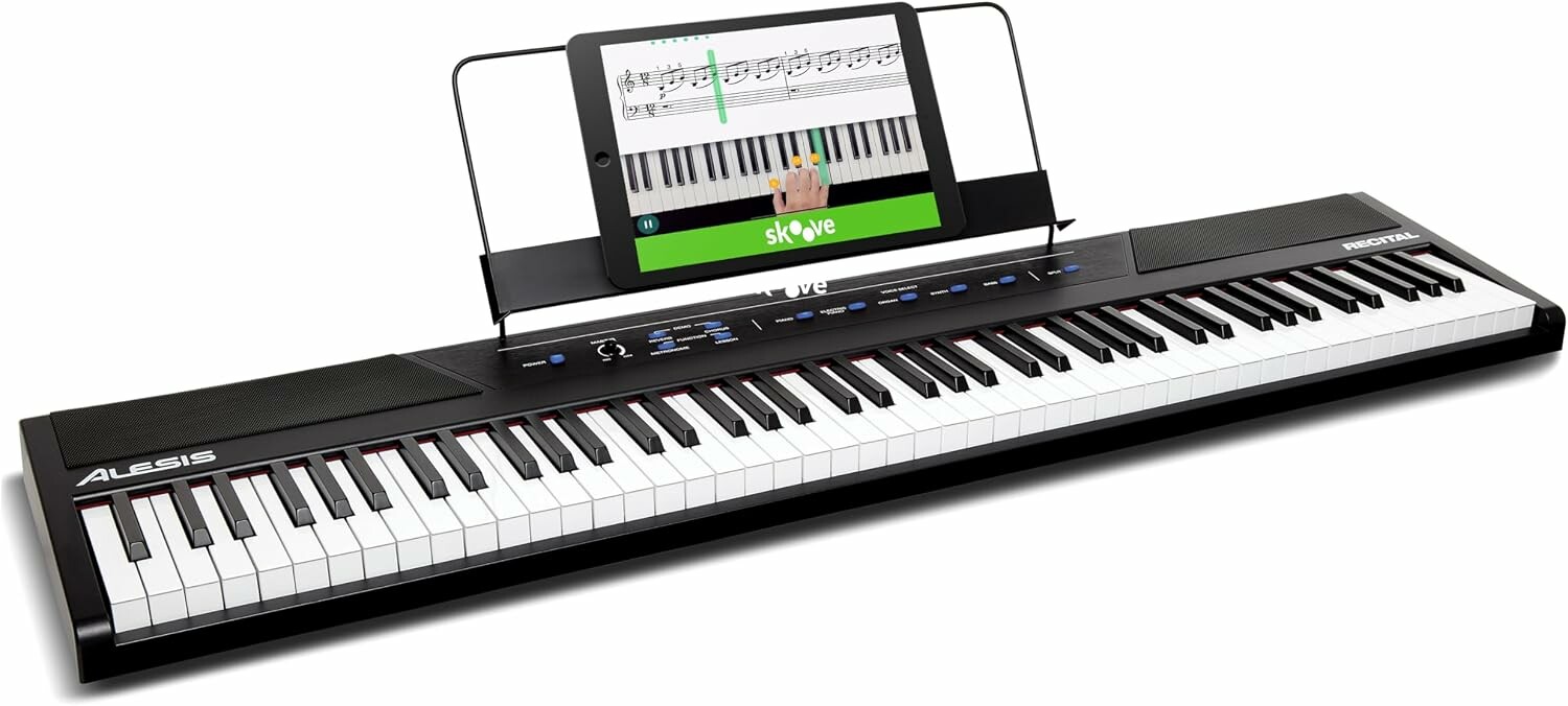 Alesis Recital - pianino cyfrowe 88 klawiszy półważonych, czarne
