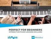 Alesis Recital - pianino cyfrowe 88 klawiszy półważonych, czarne – zdjęcie 3