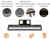 Amazon Basics DP-882 - pianino cyfrowe 88 klawiszy półważonych, czarne – zdjęcie 3